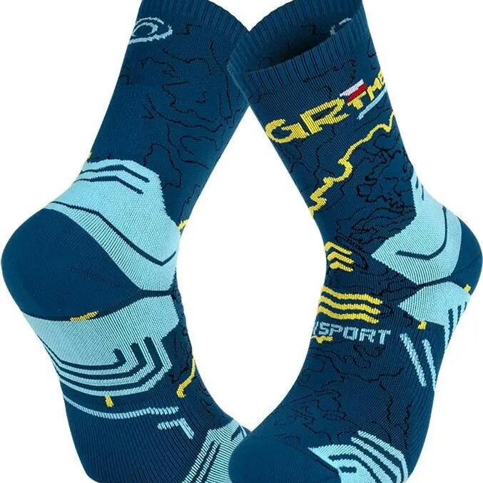 Trek Bv Sport Sportgr Haute Polyamide GR TMB Socks Blue / Yellow