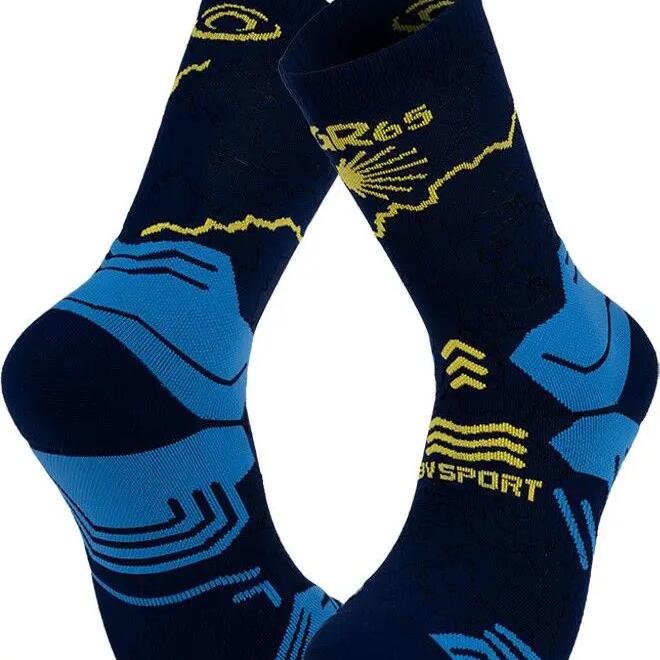 BV Sport Trek Collector GR65 Compostelle Haute Blue/Yellow socks