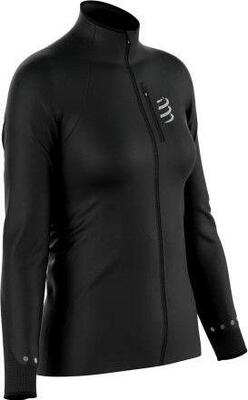 Compressport women's hurricane windproof jacket black