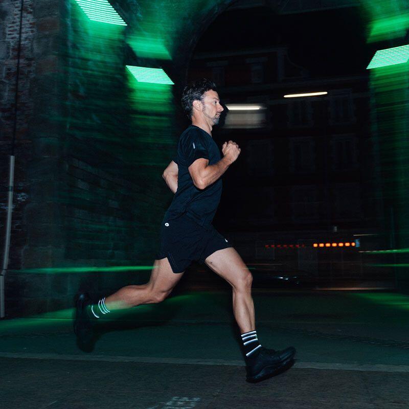 Calcetines de running Reflect BV SPORT Negro/Amarillo 4/4