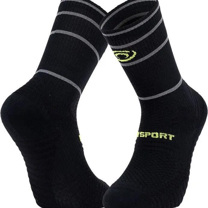 BV SPORT Reflect Running Socks Black/Yellow