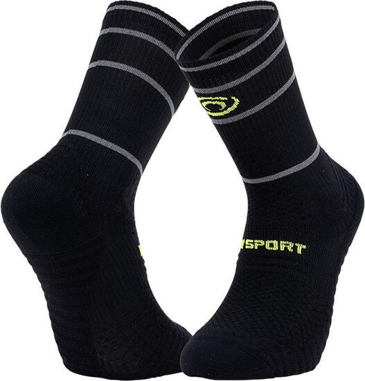 Chaussettes BV Sport Reflect Noir/Jaune