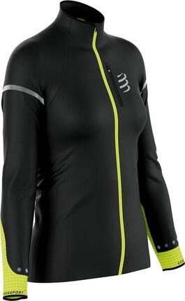 Veste Coupe-Vent Compressport Hurricane Windproof Noir/Jaune fluo Femme