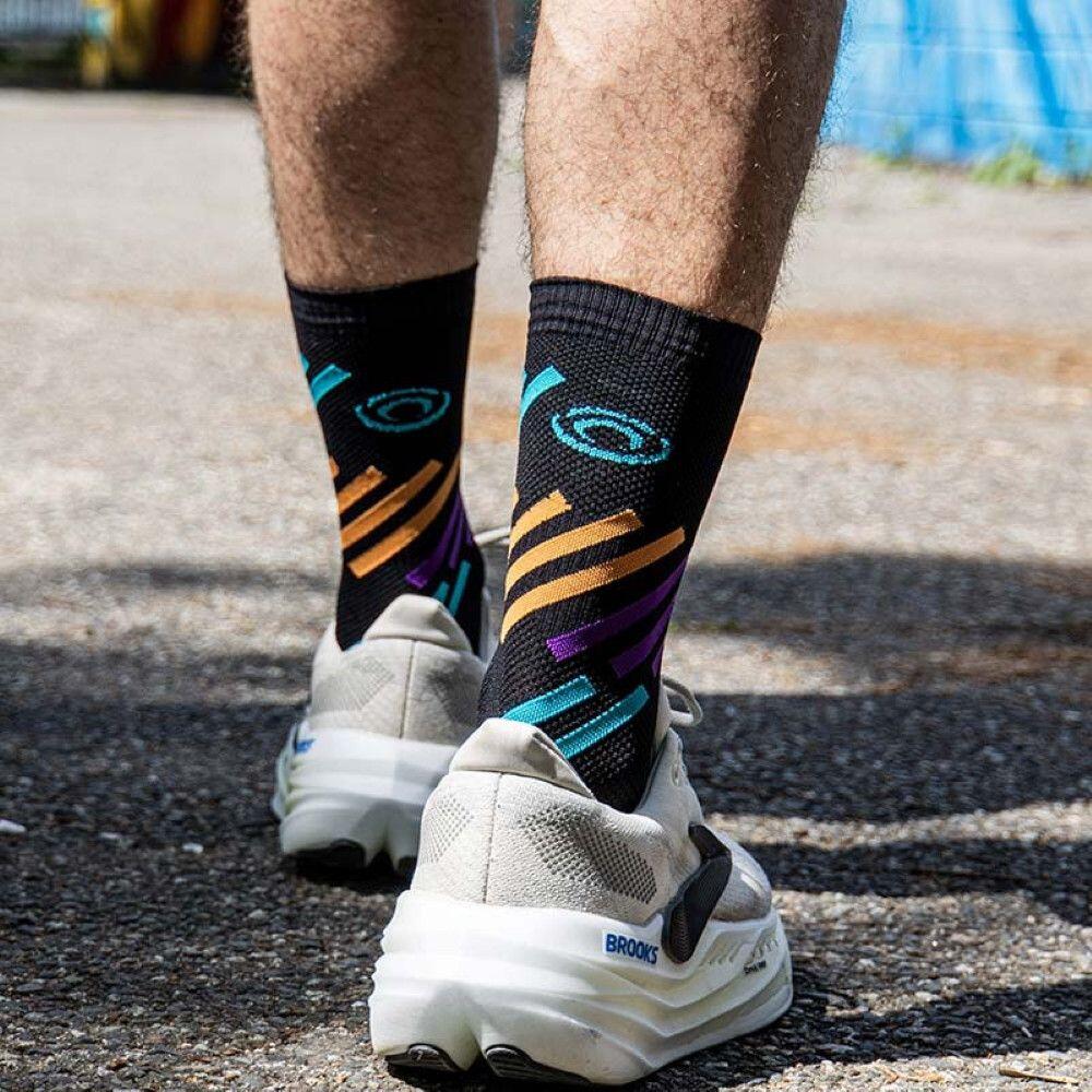BV Sport Light Run Calzini ''Miami'' Nero/Turchese 3/3