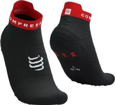 Compressport pro racing sokken v4.0 run low zwart/rood