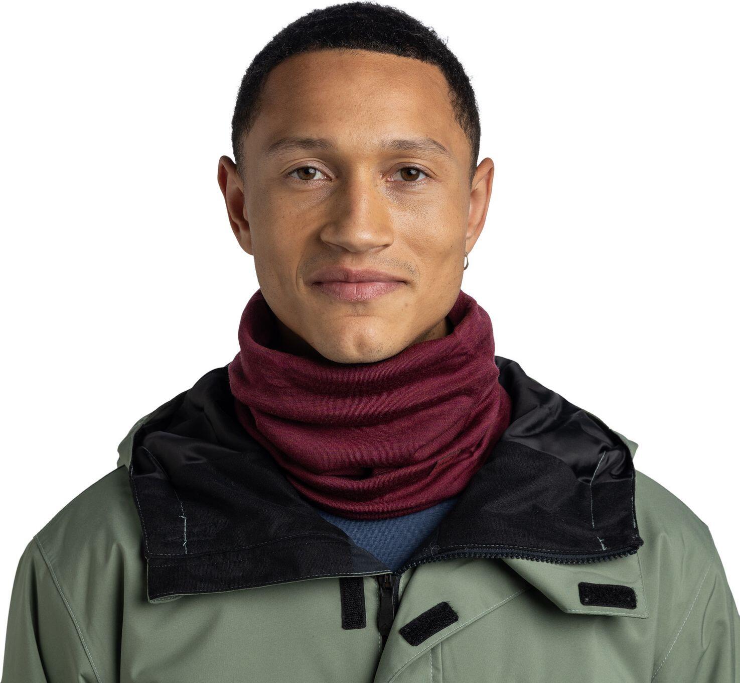 Chusta wielofunkcyjna Merino Heavyweight - Solid Tibetan Red 3/6