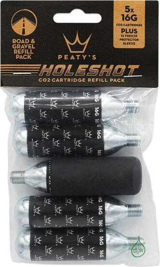CO2-Kartuschen Peaty's Holeshot Recharge (x5)