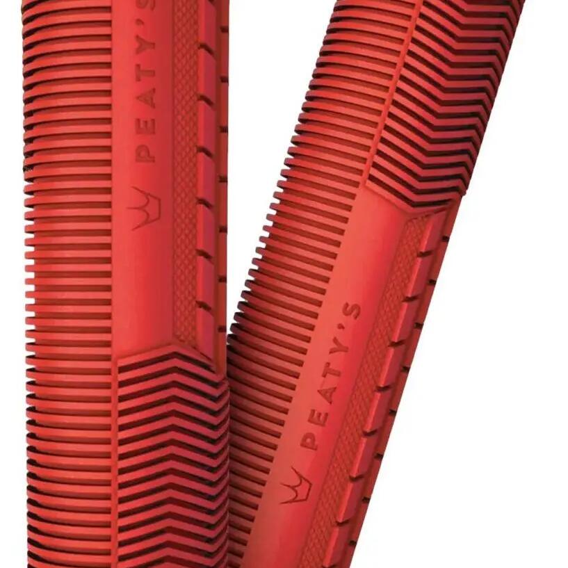 Pair of Grips Peaty's Monarch Mushroom Red