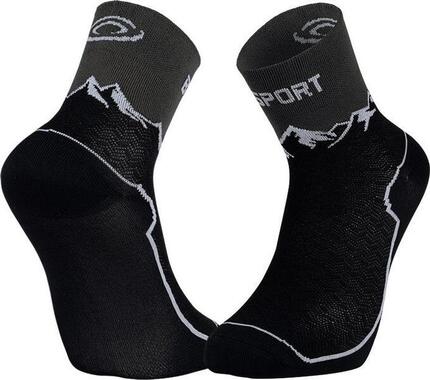 BV Sport Double GR Mid Socken Schwarz