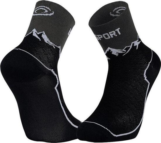 BV Sport Double GR Mid Socken Schwarz