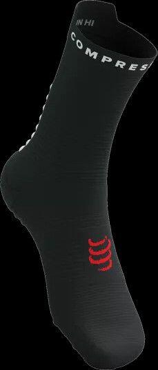 Calcetines Compressport Pro Racing Socks v4.0 Run High Negro/Blanco/Rojo 2/4