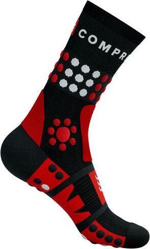 Calcetines Compressport Trekking Negro/Rojo/Blanco 2/5