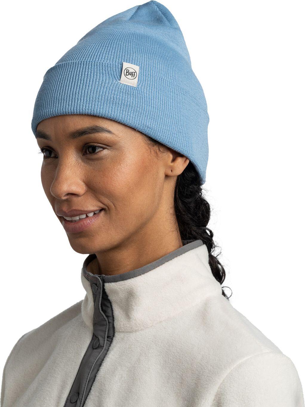 Bonnet Buff Knitted Bleu 4/7