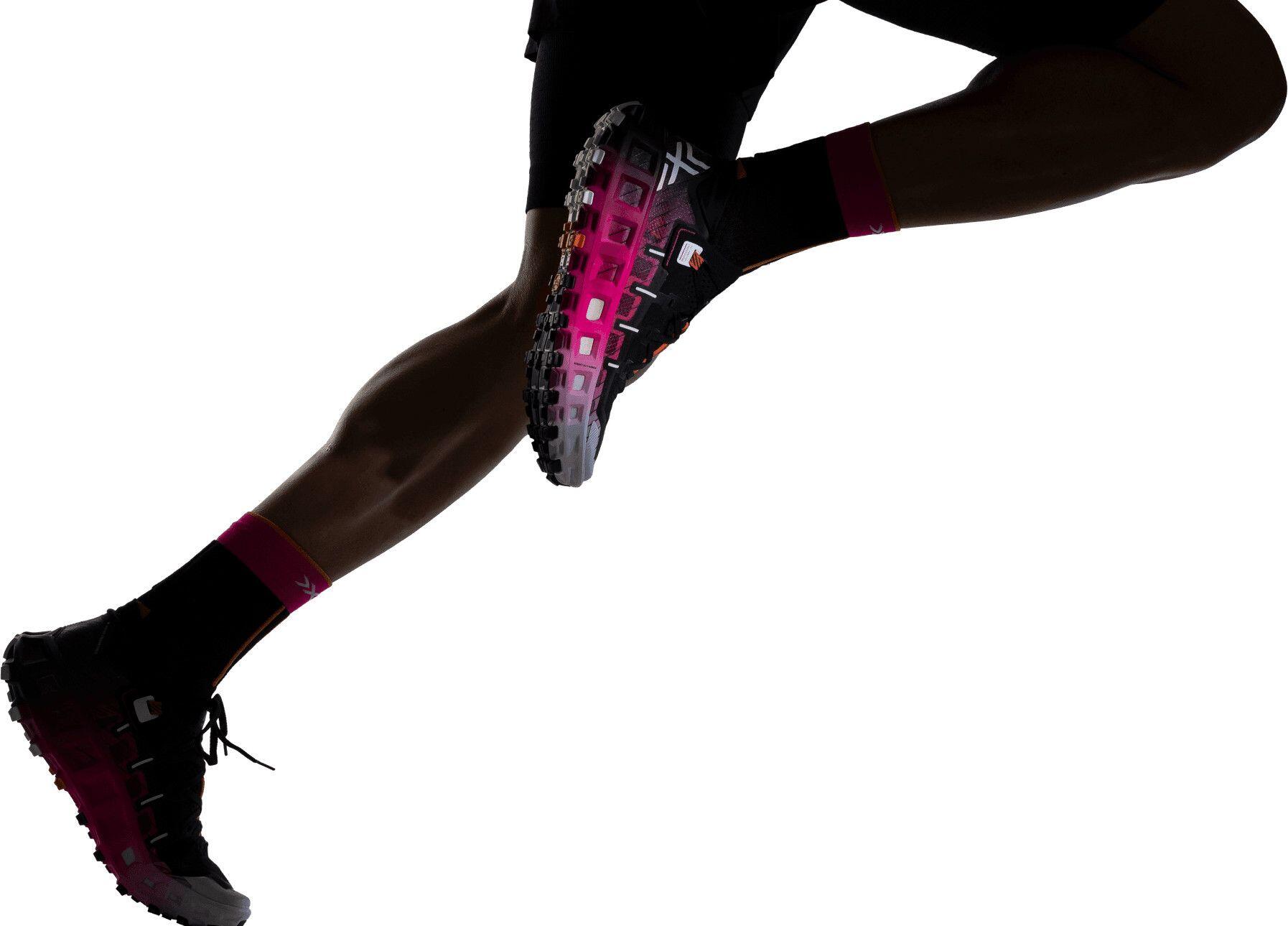 X-Bionic Terraskin X00/C Scarpe da trail Nero/Bianco/Rosa fluorescente 6/6