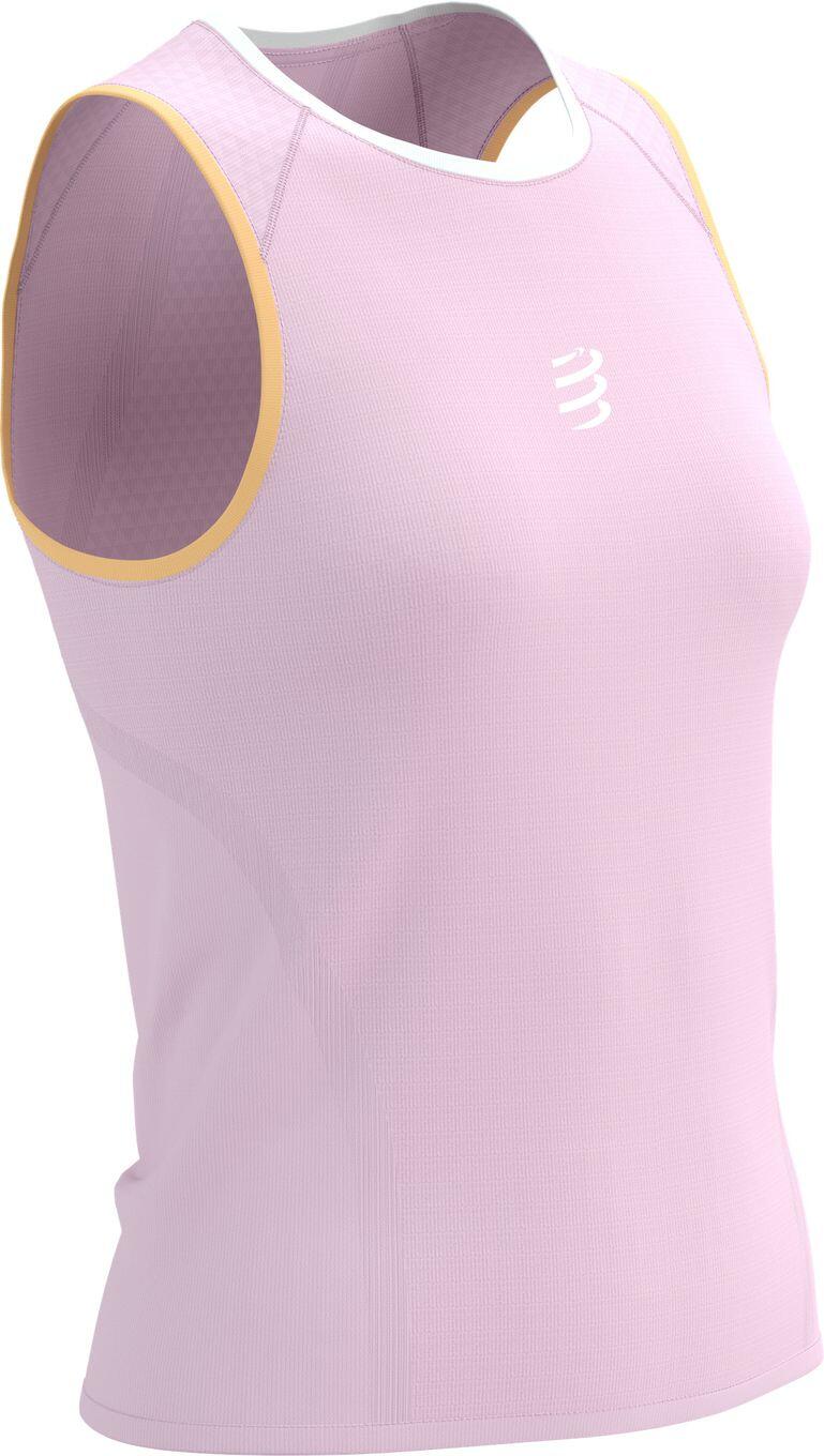 Camiseta de tirantes Compressport Trail Racing Rosa Mujer 3/7