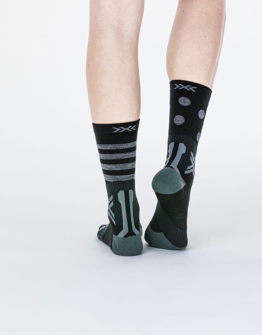 X-Socks Gravel Perform Merino Crew Socks Black/Dark Grey 4/4