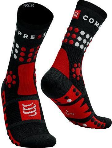 Chaussettes Compressport Trekking Noir/Rouge/Blanc