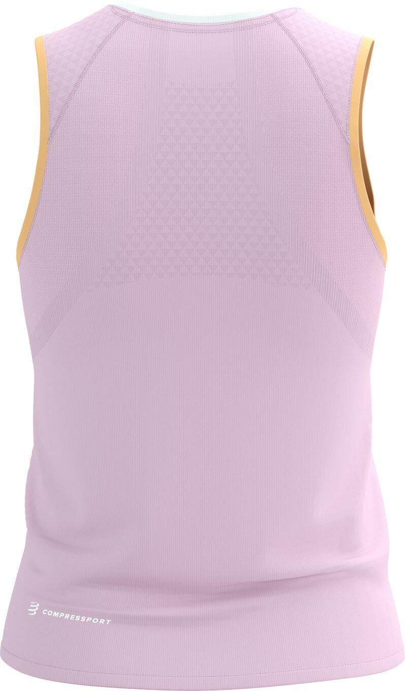 Camiseta de tirantes Compressport Trail Racing Rosa Mujer 2/7