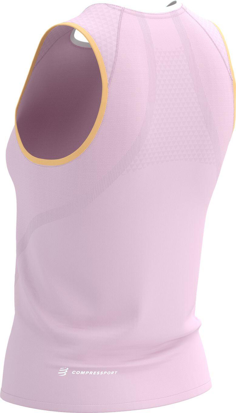 Camiseta de tirantes Compressport Trail Racing Rosa Mujer 4/7