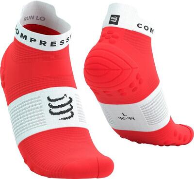 Compressport pro racing v4.0 ultralight run low socks red/white