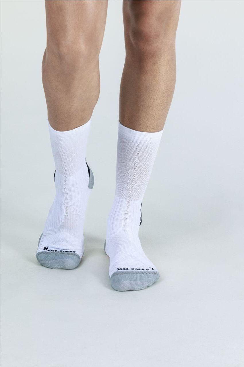 X-Socks Bike Perform Crew Branco Preto 4/4