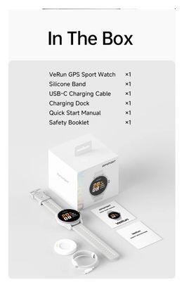 iGPSport VeRun GPS-Uhr, Hellgrau/Weiß 7/7