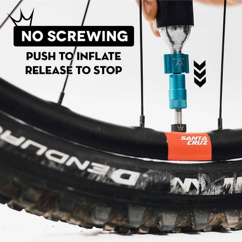 Pompă pentru biciclete Peaty's Holeshot CO2