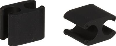 Elvedes duo kabelclips zwart 5+2,5mm (x10) - perfect voor organisatie