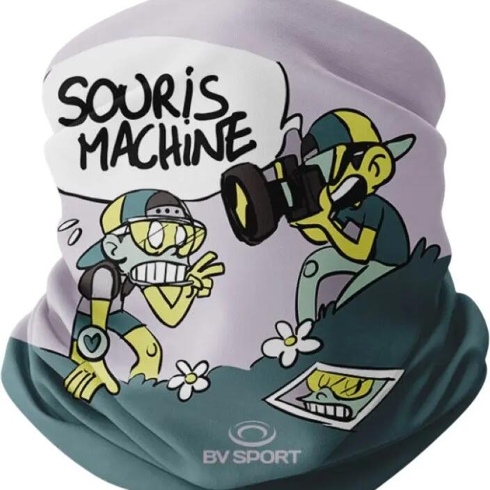 BV Sport Original DBDB Clic Mix Green/Purple Neck Gaiter