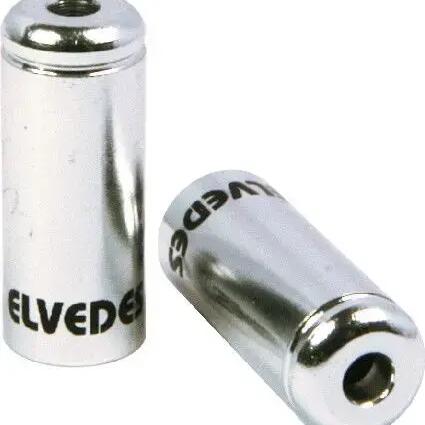 Elvedes 5mm Aluminum Cable Hat in Silver (10 pcs)