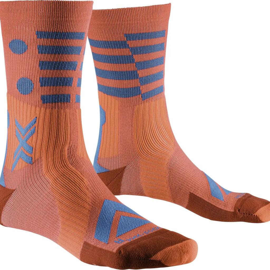 X-Socks Gravel Perform Merino Crew Orange/Blue