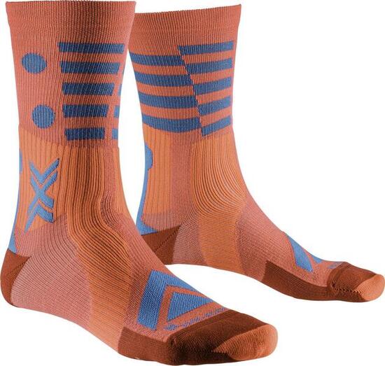 X-Socks Gravel Perform Merino Crew Socken Orange/Blau