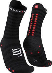 Paar compressport pro racing sokken v4.0 ultralight run high zwart