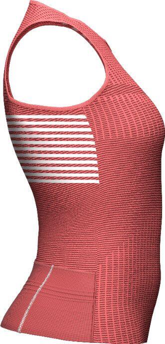 Maillot Compressport Tri Postural sin mangas para mujer Coral Red 3/5