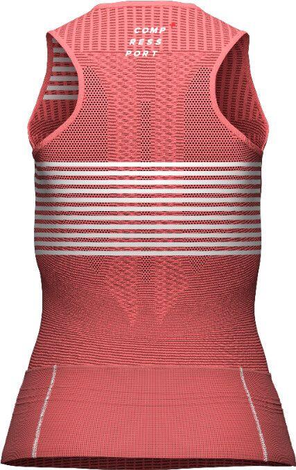 Maillot Compressport Tri Postural sin mangas para mujer Coral Red 2/5