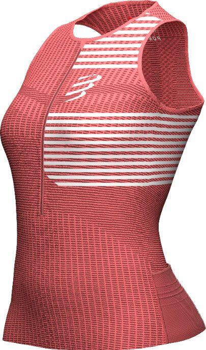 Maillot Compressport Tri Postural sin mangas para mujer Coral Red 5/5