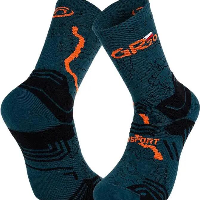 BV Sport Trek Haute Collector GR20 Green / Orange socks