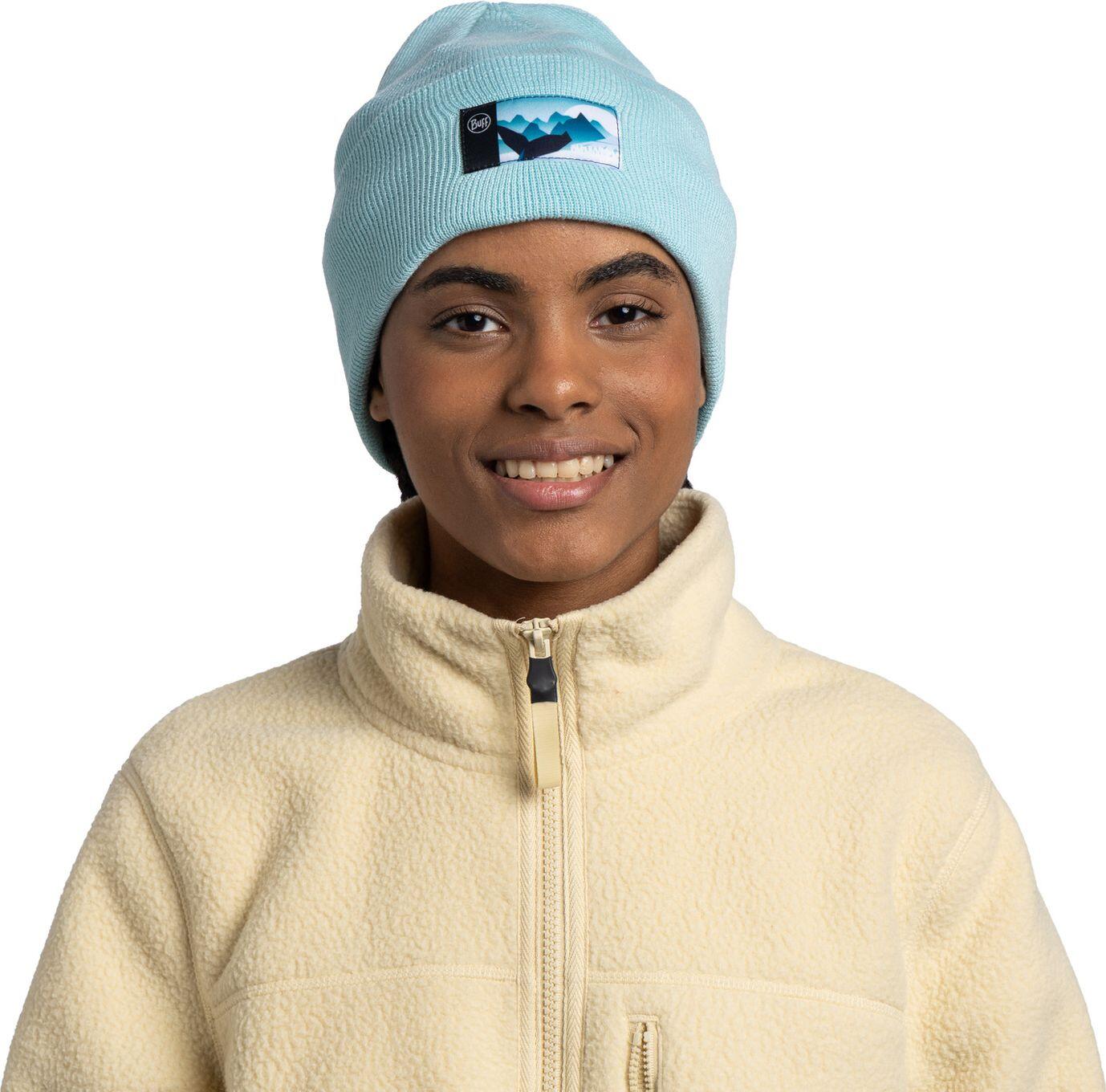 Bonnet Buff Tricoté Lilon Gem Bleu 3/4