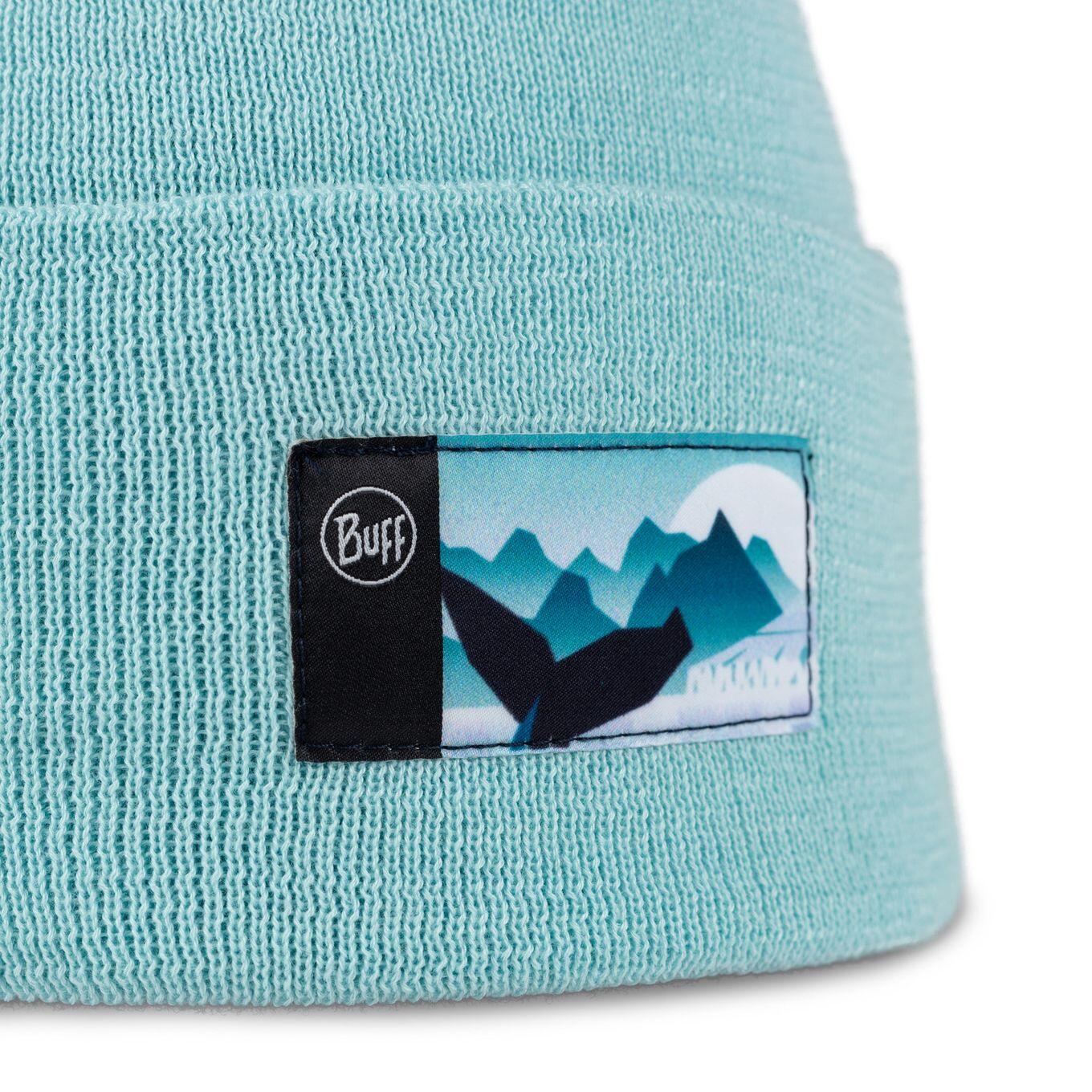 Bonnet Buff Tricoté Lilon Gem Bleu 2/4