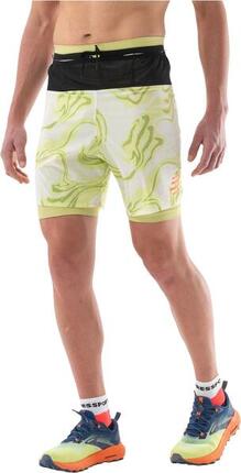 Short 2-en-1 Compressport Trail Racing Vert Homme