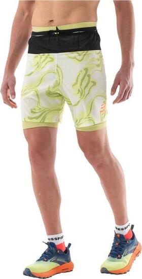 Short 2-en-1 Compressport Trail Racing Vert Homme
