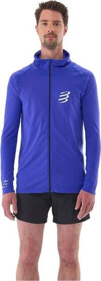Veste à Capuche Compressport 3D Thermo Seamless Bleu Homme