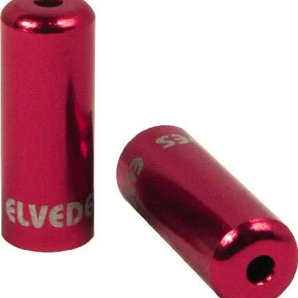 Elvedes 4.2 mm Aluminum Cable Hat Red (10 Pieces)