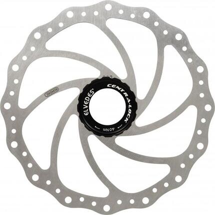 Disque Elvedes SC Rotor CentreLock Argent 180 mm