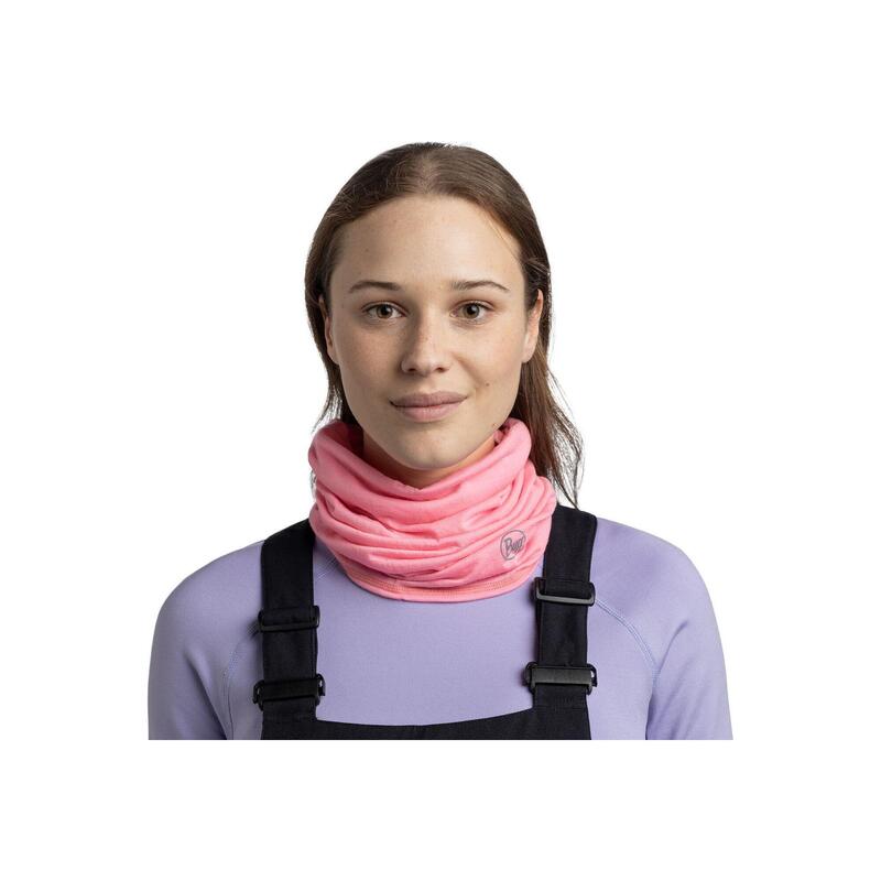 Fular Buff Merino roz 100% lână merino
