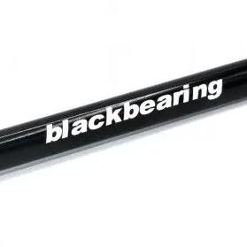 Black Bearing Rear Axle 12 mm - 180 - M12x1.75 - 21 mm