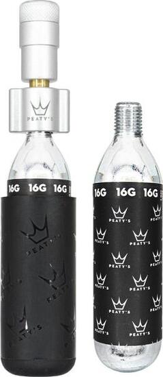 Gonfleur de pneu CO2 Holeshot - Road & Gravel (16 g) - Silver