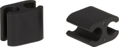 Elvedes duo kabelclips zwart 4,1+5mm - 10 stuks