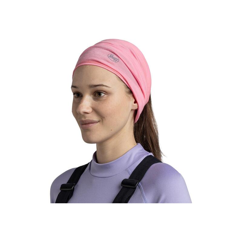 Fular Buff Merino roz 100% lână merino