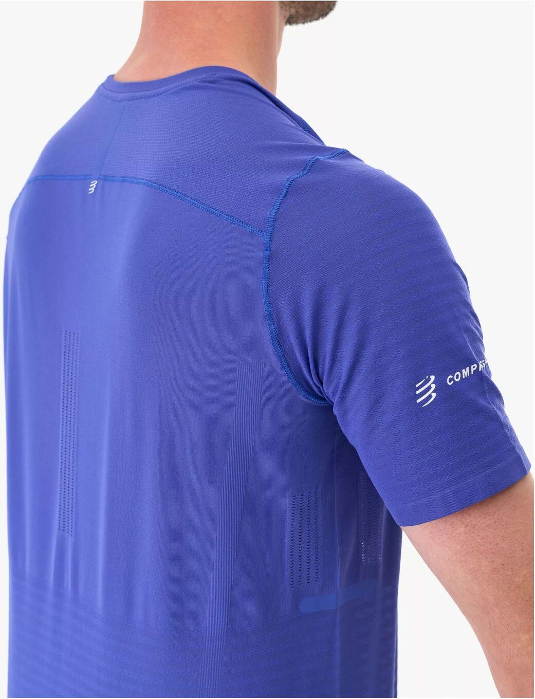 Maillot de manga corta Compressport Pro Racing Azul 4/5